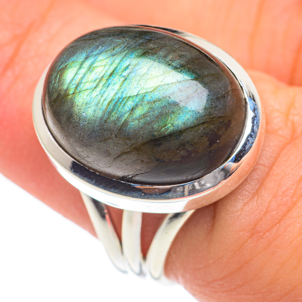Labradorite Rings handcrafted by Ana Silver Co - RING66994