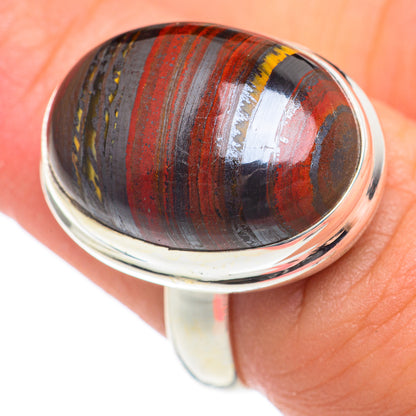 Red Tiger Iron Rings handcrafted by Ana Silver Co - RING66995