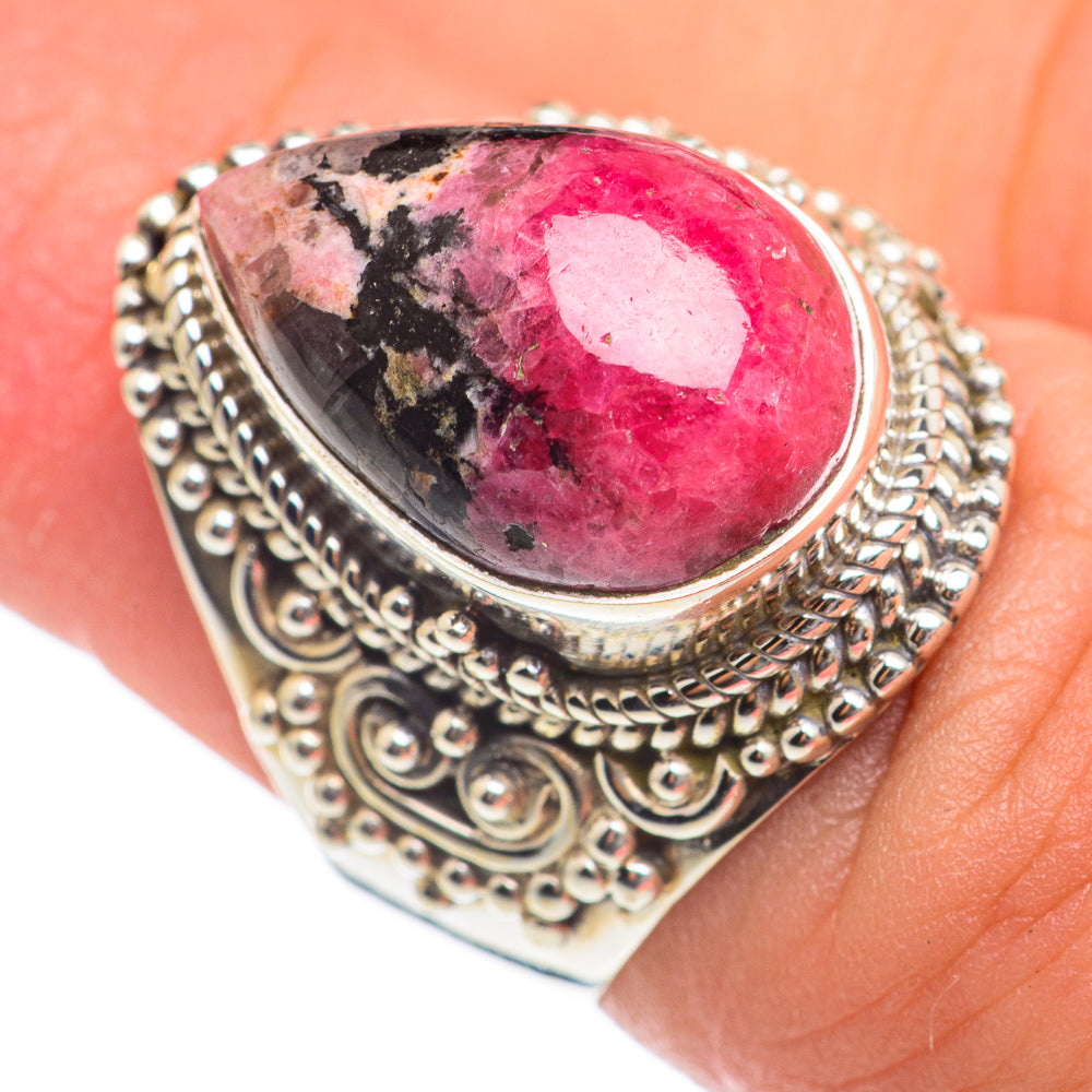 Rhodonite Rings handcrafted by Ana Silver Co - RING66998