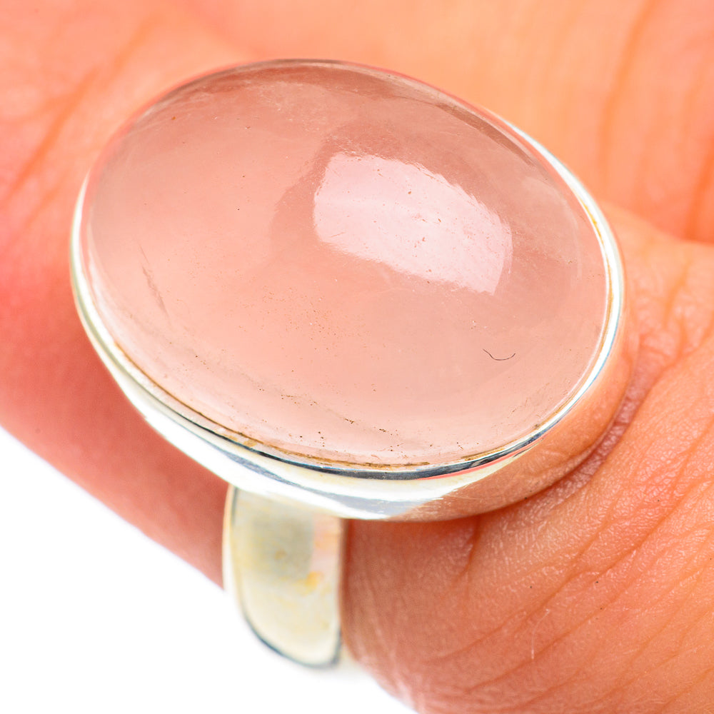 Rose Quartz Rings handcrafted by Ana Silver Co - RING66999