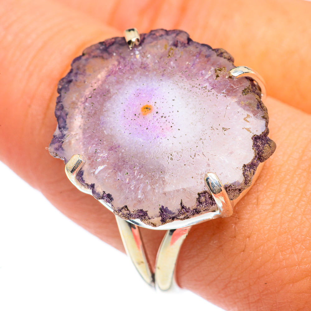 Amethyst Stalactite Rings handcrafted by Ana Silver Co - RING67001