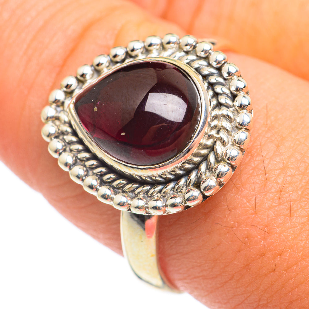 Garnet Rings handcrafted by Ana Silver Co - RING67019