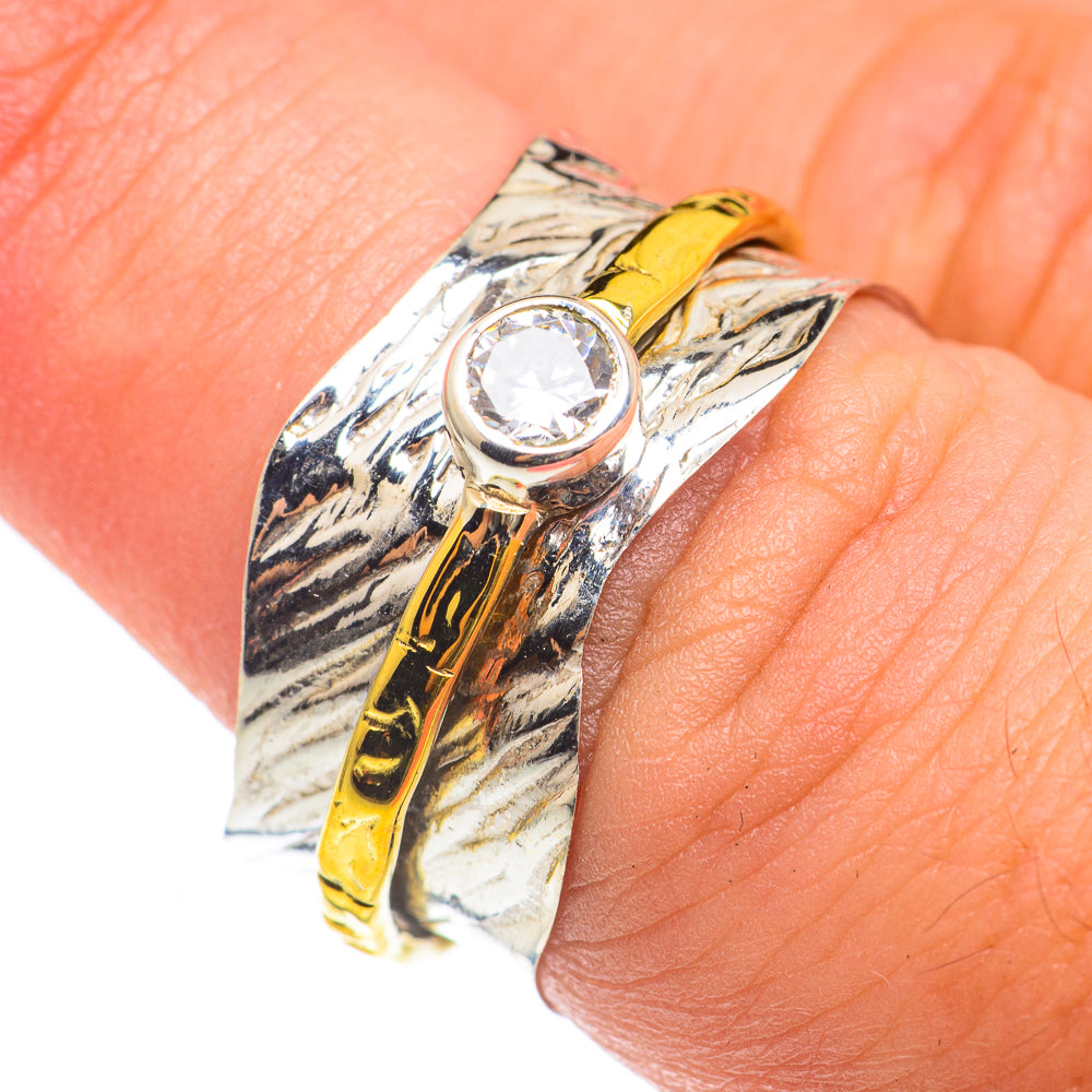White Quartz Copper Rings handcrafted by Ana Silver Co - RING67022