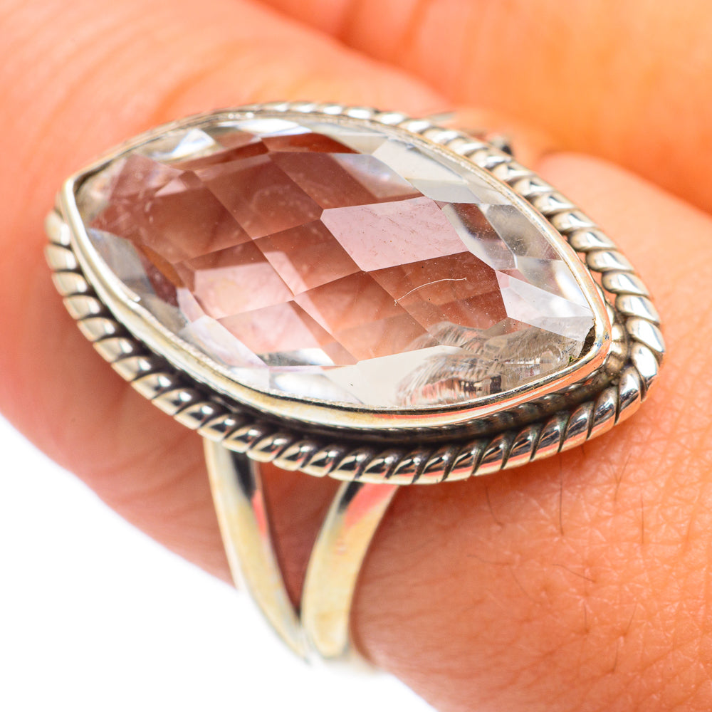 White Quartz Rings handcrafted by Ana Silver Co - RING67023