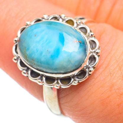 Larimar Rings handcrafted by Ana Silver Co - RING67025