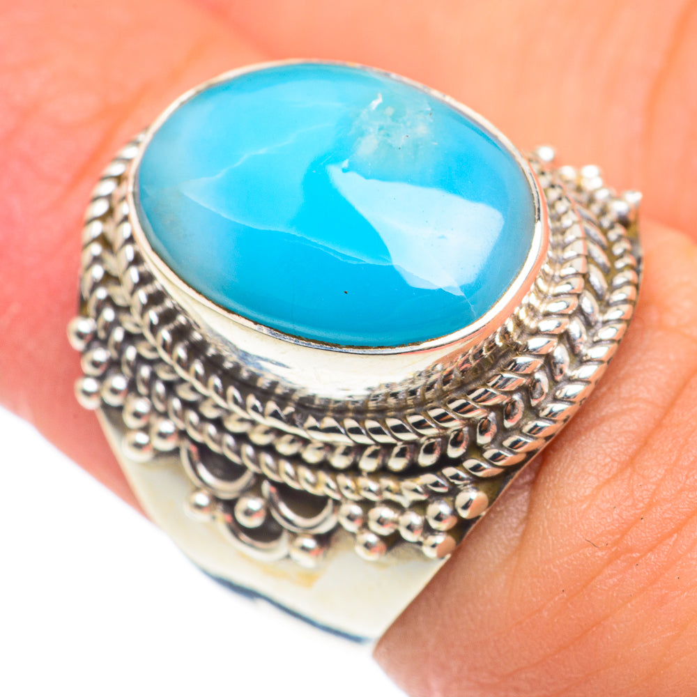 Larimar Rings handcrafted by Ana Silver Co - RING67027