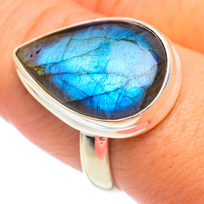 Labradorite Rings handcrafted by Ana Silver Co - RING67029