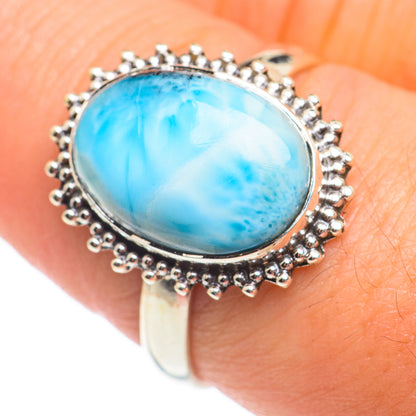 Larimar Rings handcrafted by Ana Silver Co - RING67030