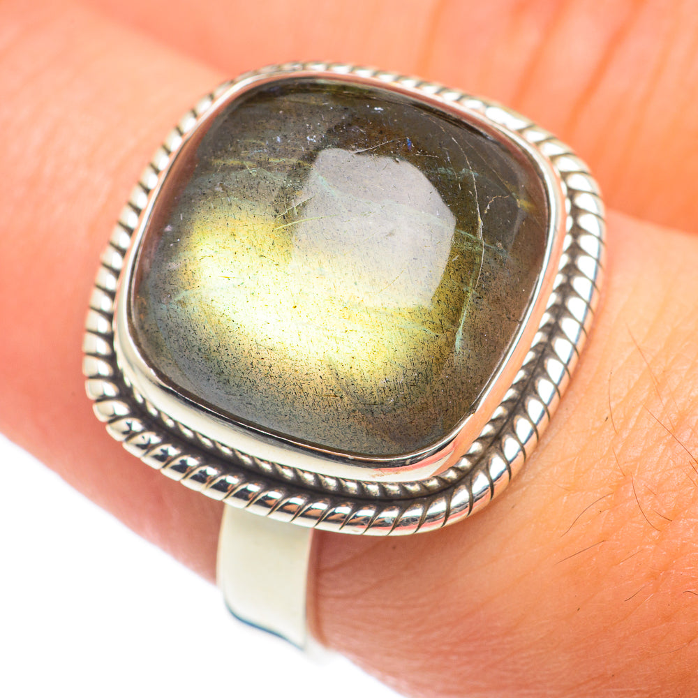 Labradorite Rings handcrafted by Ana Silver Co - RING67034