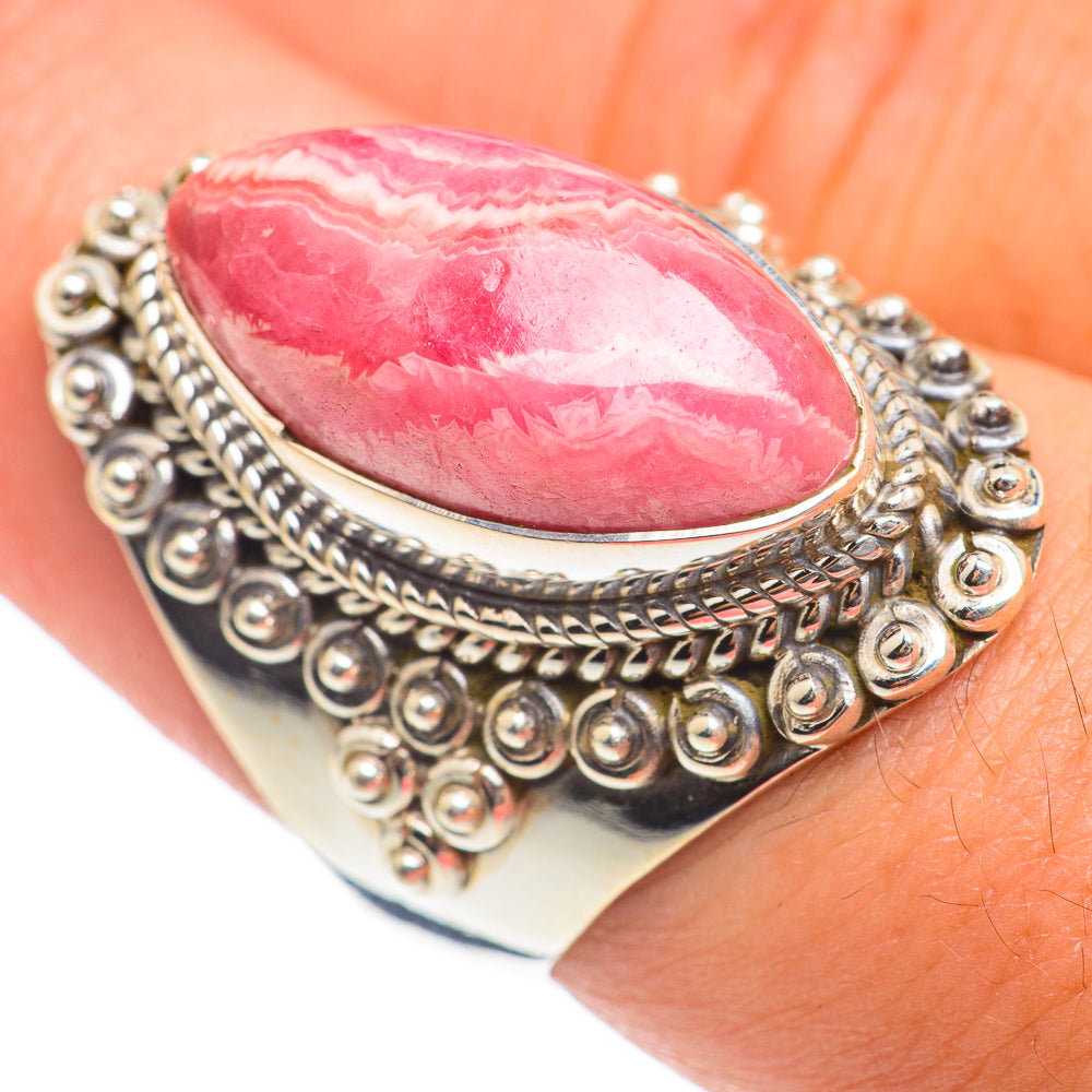 Rhodochrosite Rings handcrafted by Ana Silver Co - RING67035