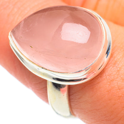Rose Quartz Rings handcrafted by Ana Silver Co - RING67036
