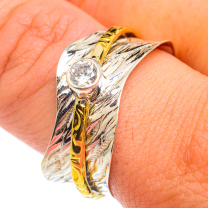 White Quartz Copper Rings handcrafted by Ana Silver Co - RING67042