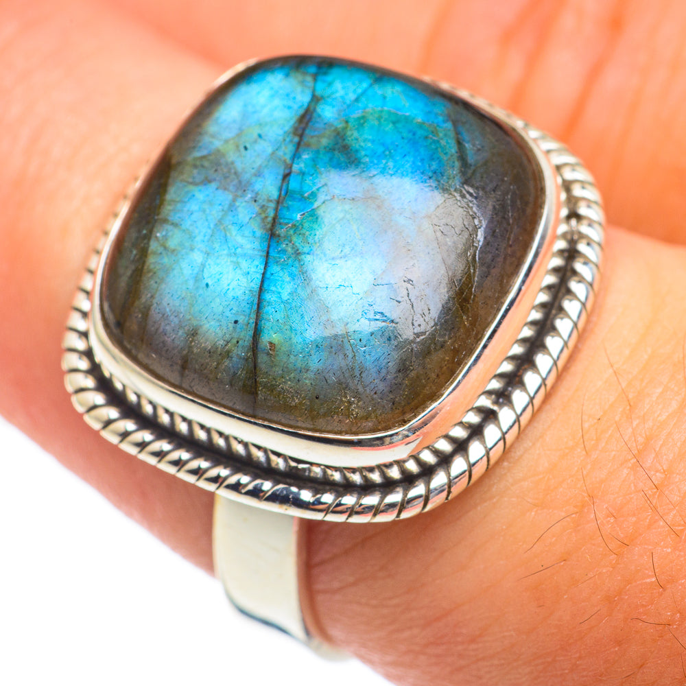 Labradorite Rings handcrafted by Ana Silver Co - RING67047