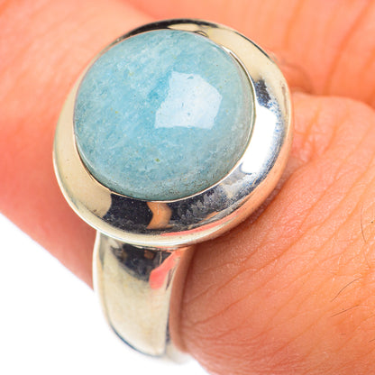 Peruvian Amazonite Rings handcrafted by Ana Silver Co - RING67049