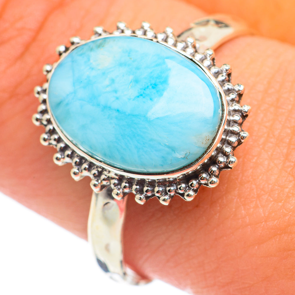 Larimar Rings handcrafted by Ana Silver Co - RING67051