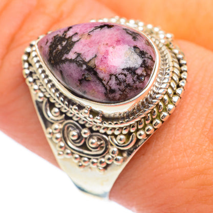 Rhodonite Rings handcrafted by Ana Silver Co - RING67056