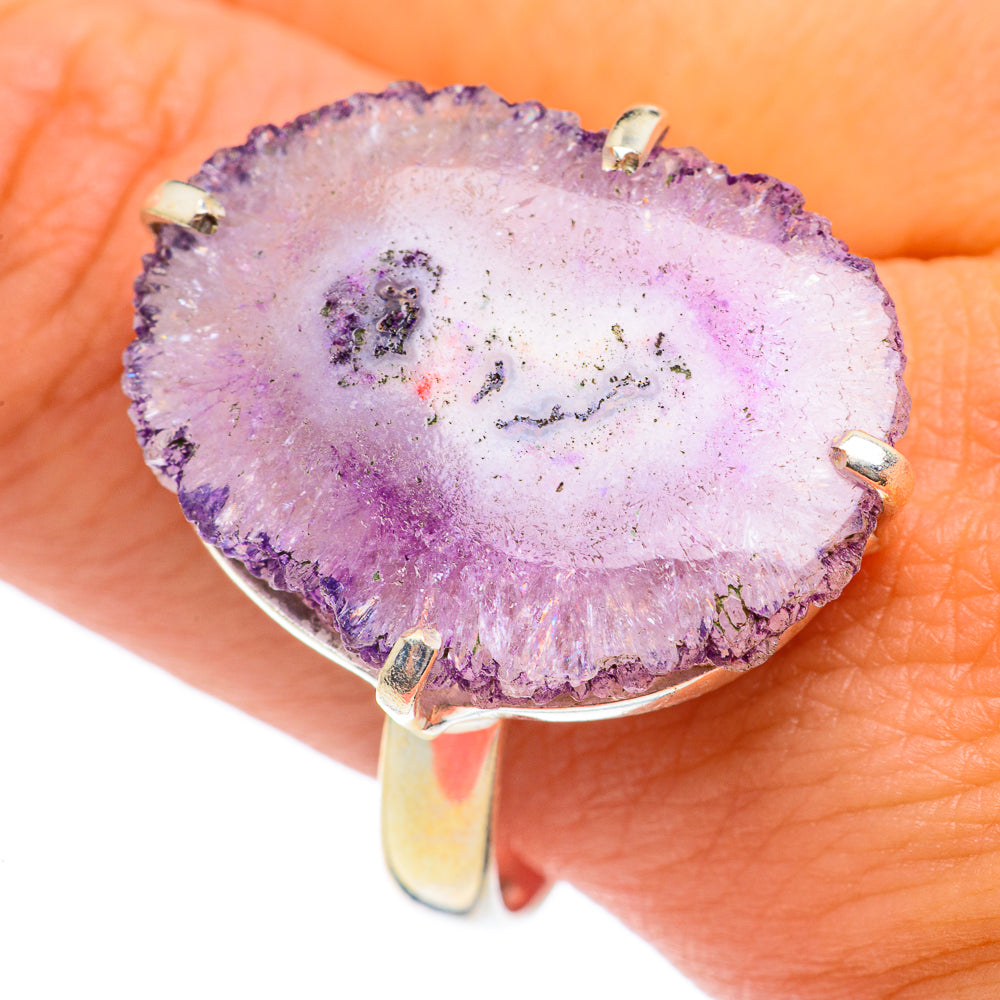 Amethyst Stalactite Rings handcrafted by Ana Silver Co - RING67059