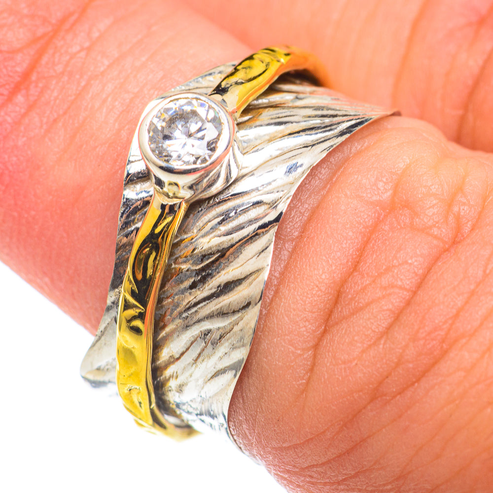 White Quartz Copper Rings handcrafted by Ana Silver Co - RING67060