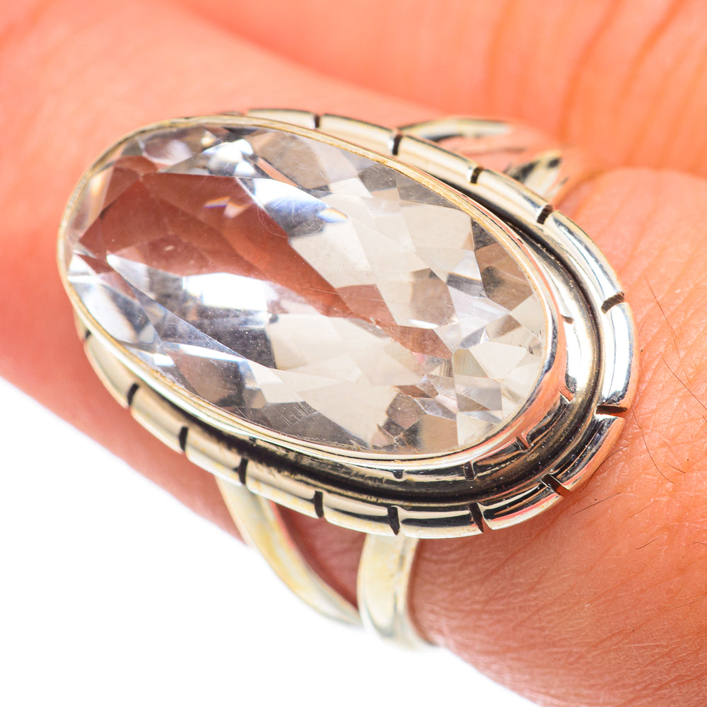 White Quartz Rings handcrafted by Ana Silver Co - RING67062