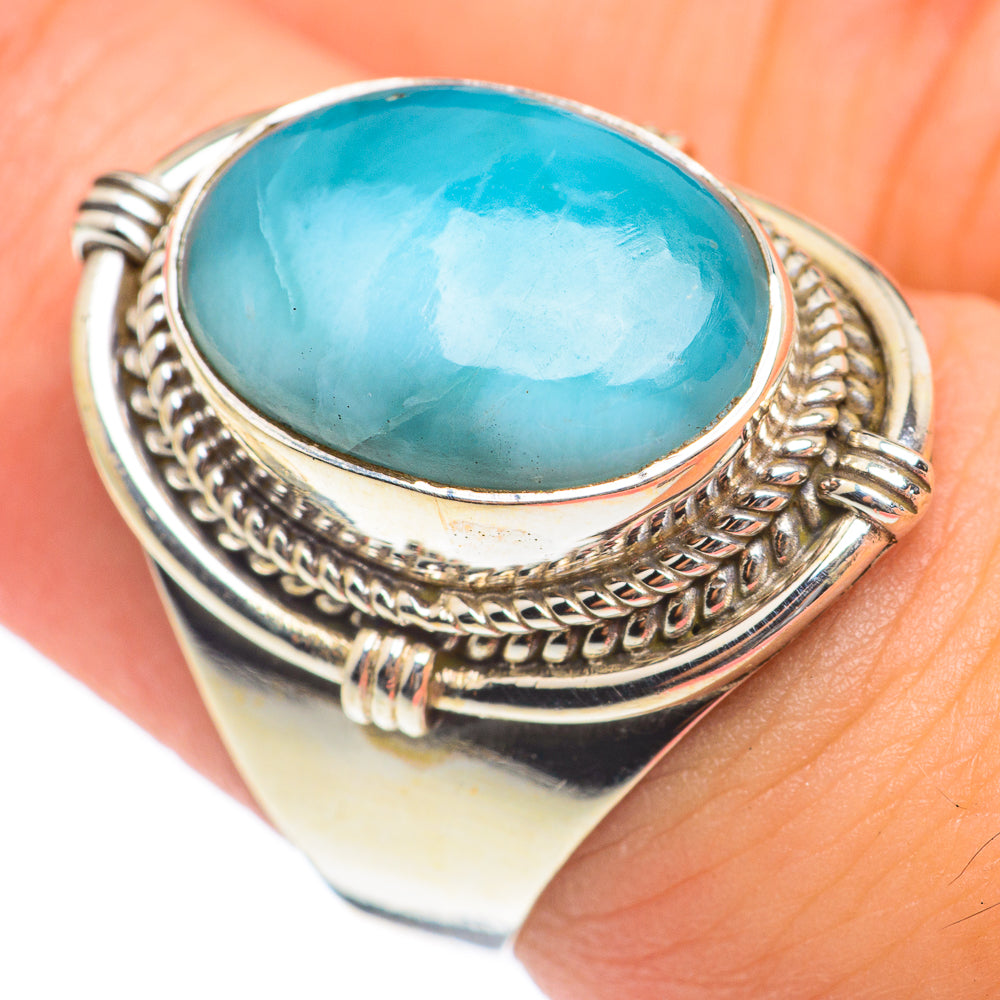 Larimar Rings handcrafted by Ana Silver Co - RING67064