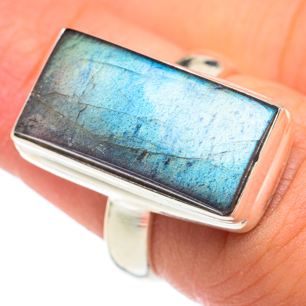 Labradorite Rings handcrafted by Ana Silver Co - RING67065