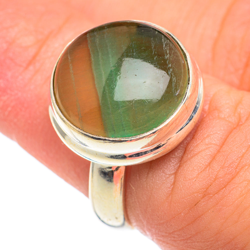 Green Fluorite Rings handcrafted by Ana Silver Co - RING67069