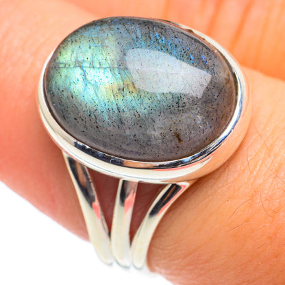 Labradorite Rings handcrafted by Ana Silver Co - RING67070