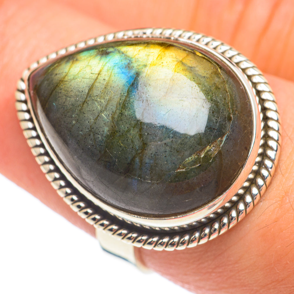 Labradorite Rings handcrafted by Ana Silver Co - RING67071