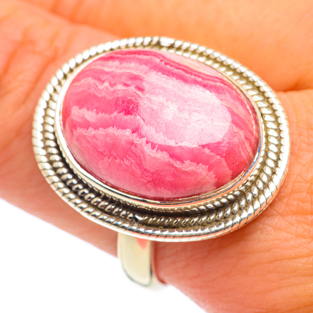 Rhodochrosite Rings handcrafted by Ana Silver Co - RING67073