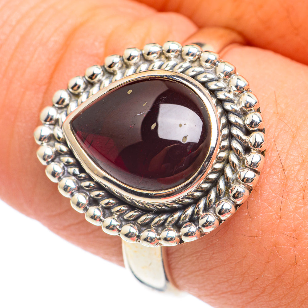 Garnet Rings handcrafted by Ana Silver Co - RING67075