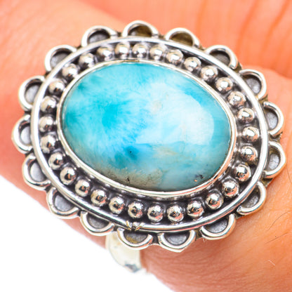 Larimar Rings handcrafted by Ana Silver Co - RING67081