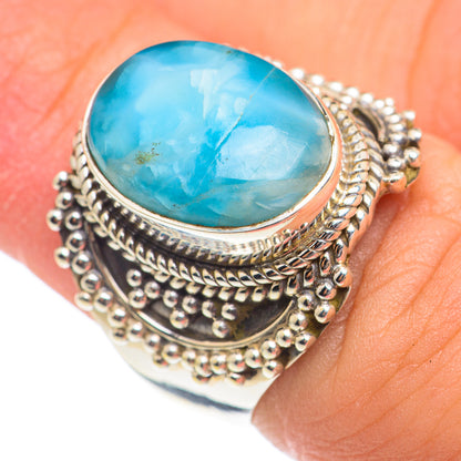 Larimar Rings handcrafted by Ana Silver Co - RING67083