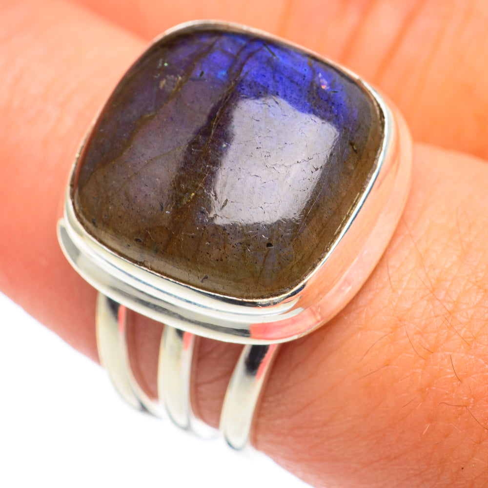 Labradorite Rings handcrafted by Ana Silver Co - RING67084
