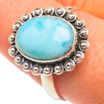 Larimar Rings handcrafted by Ana Silver Co - RING67085