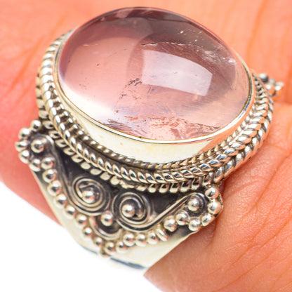 Rose Quartz Rings handcrafted by Ana Silver Co - RING67091