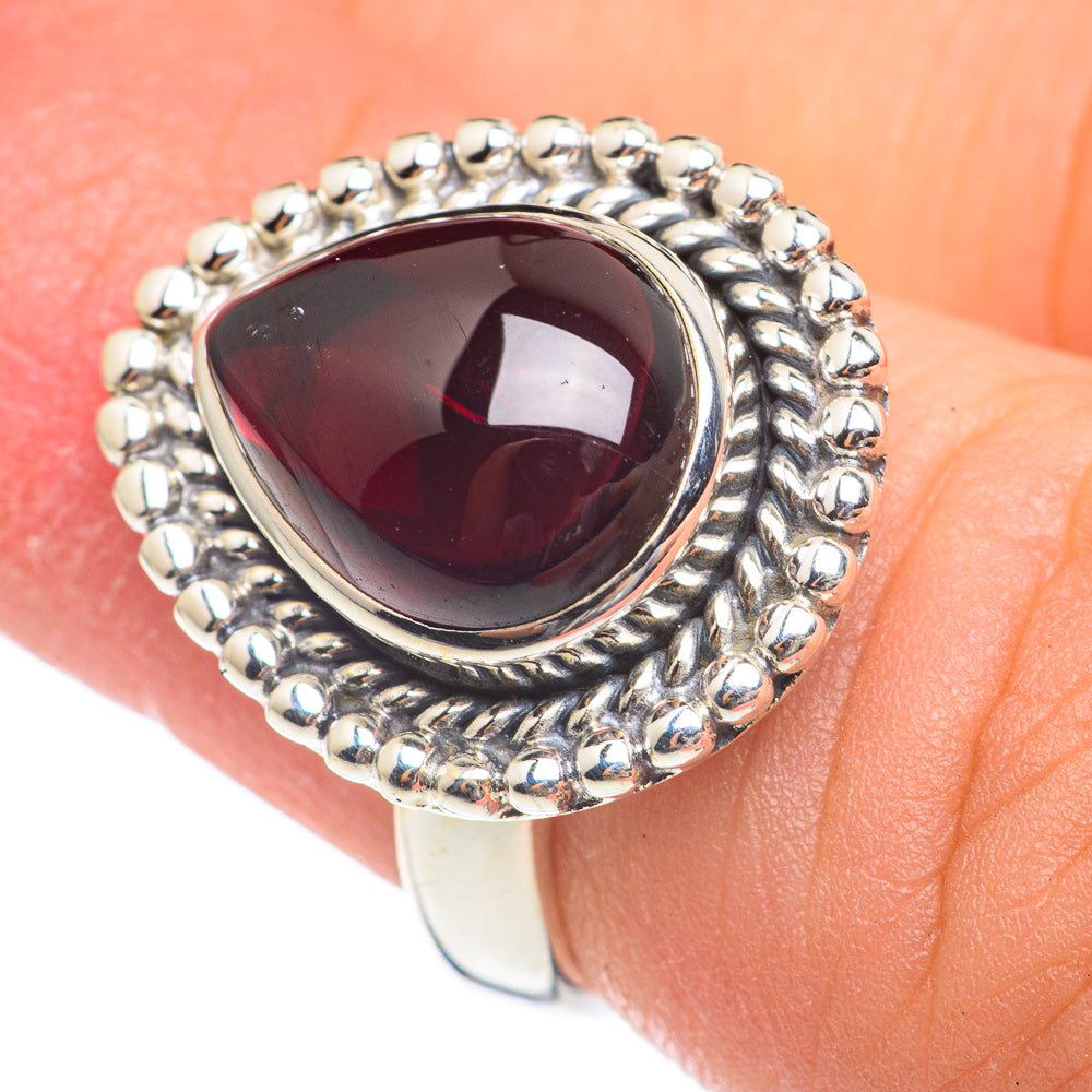 Garnet Rings handcrafted by Ana Silver Co - RING67092