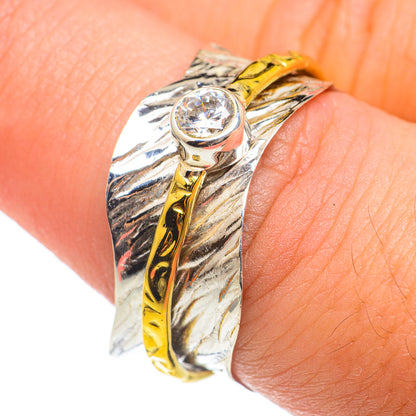 White Quartz Copper Rings handcrafted by Ana Silver Co - RING67095