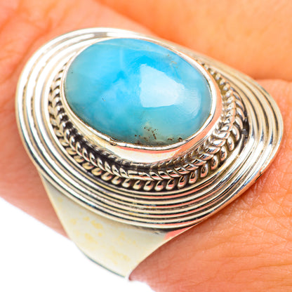 Larimar Rings handcrafted by Ana Silver Co - RING67098