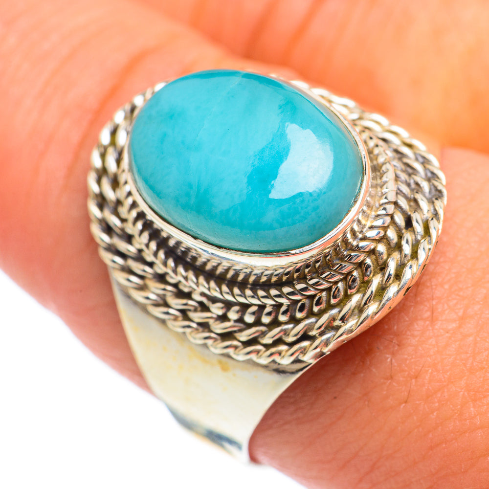 Larimar Rings handcrafted by Ana Silver Co - RING67100
