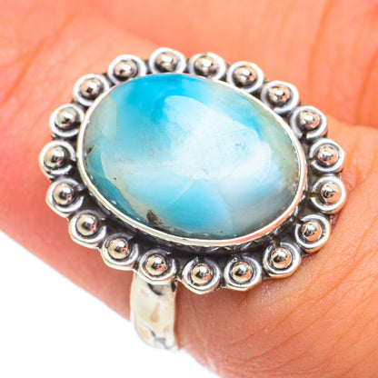 Larimar Rings handcrafted by Ana Silver Co - RING67101