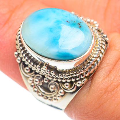 Larimar Rings handcrafted by Ana Silver Co - RING67103