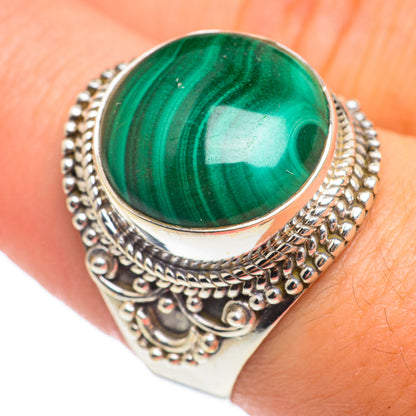 Malachite Rings handcrafted by Ana Silver Co - RING67104