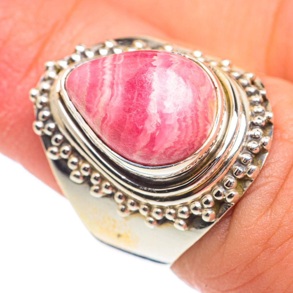Rhodochrosite Rings handcrafted by Ana Silver Co - RING67106
