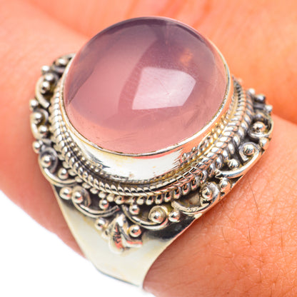 Rose Quartz Rings handcrafted by Ana Silver Co - RING67107