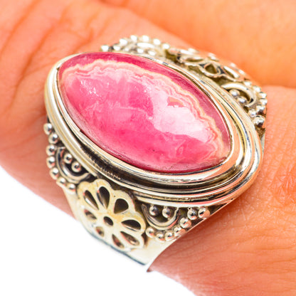 Rhodochrosite Rings handcrafted by Ana Silver Co - RING67108