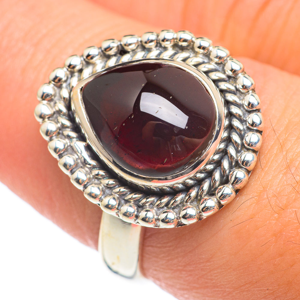 Garnet Rings handcrafted by Ana Silver Co - RING67109