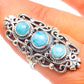 Larimar Rings handcrafted by Ana Silver Co - RING67119