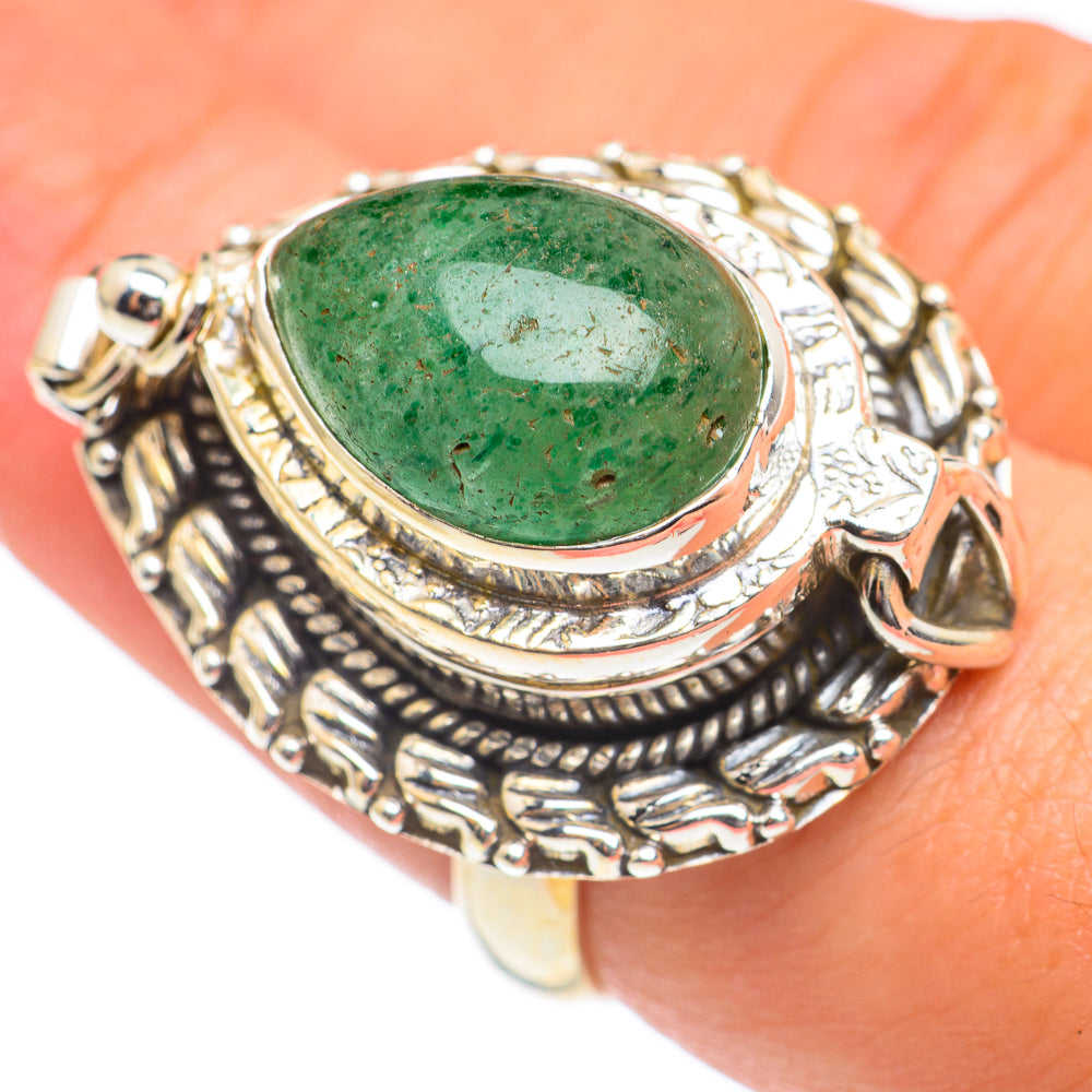 Green Aventurine Rings handcrafted by Ana Silver Co - RING67120
