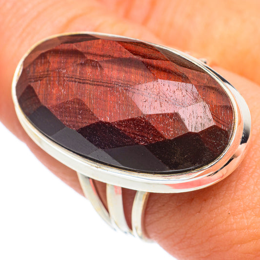 Red Tiger Eye Rings handcrafted by Ana Silver Co - RING67122