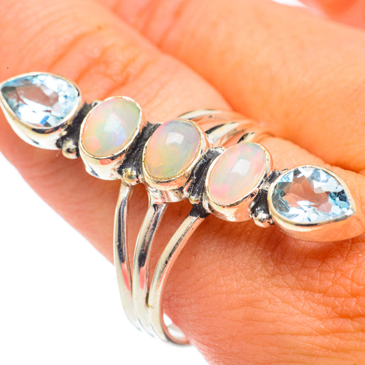 Ethiopian Opal Rings handcrafted by Ana Silver Co - RING67137